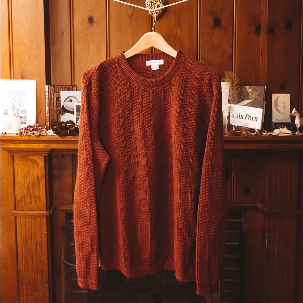 2000s Preswick & Moore 100% Cotton Crew Neck Sweater